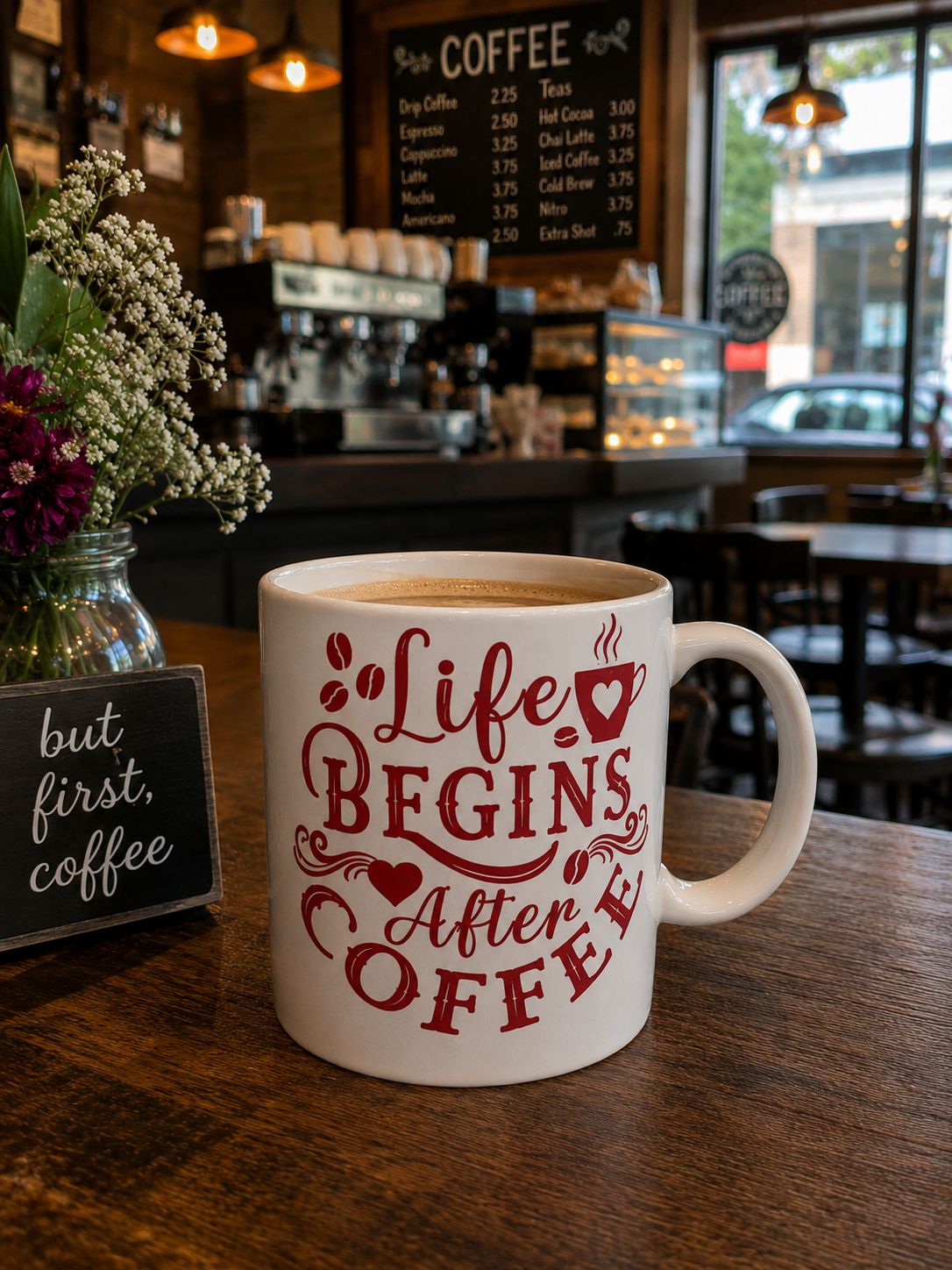 Life Begins After Coffee Mug