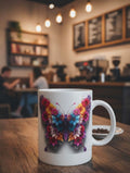 Colorful Butterfly Floral Mug